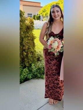 Revelry Burgundy Bridesmaids Dress